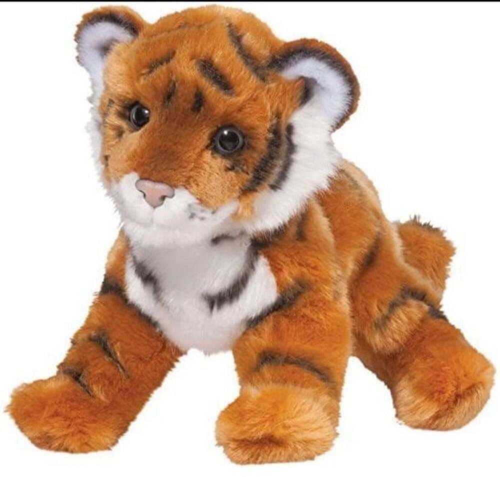 Douglas Pancake Bengal Tiger Cub Plush Stuffed Animal Cuddle Toys 14" Realistic